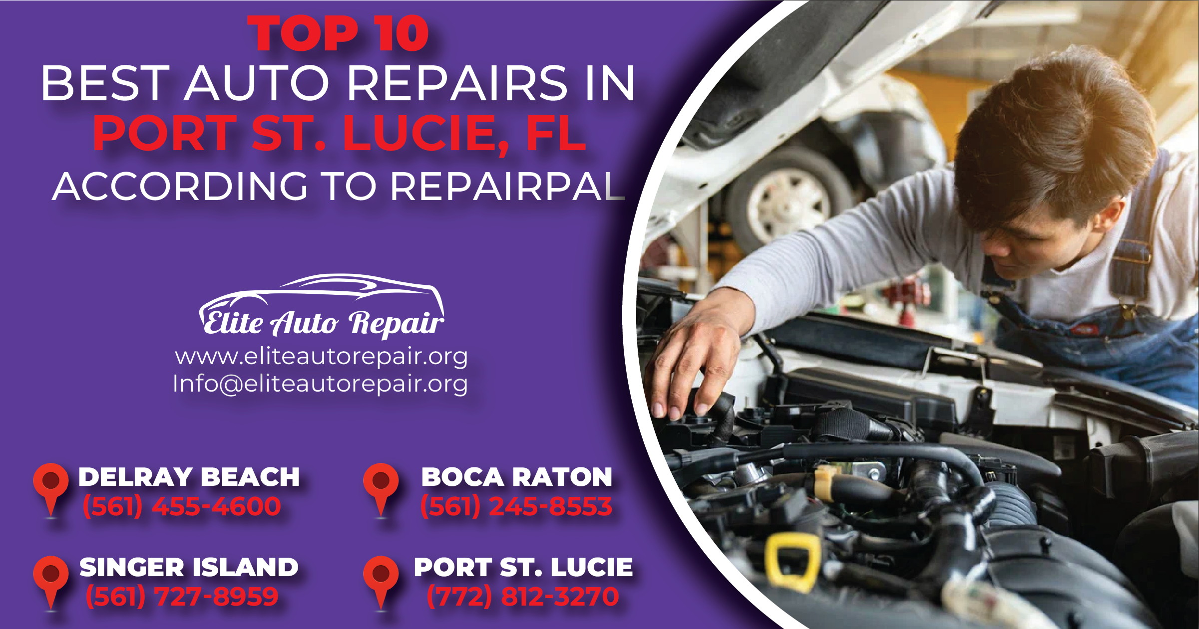 Top 10 Best Auto Repairs in Port St. Lucie Florida – According to Repairpal