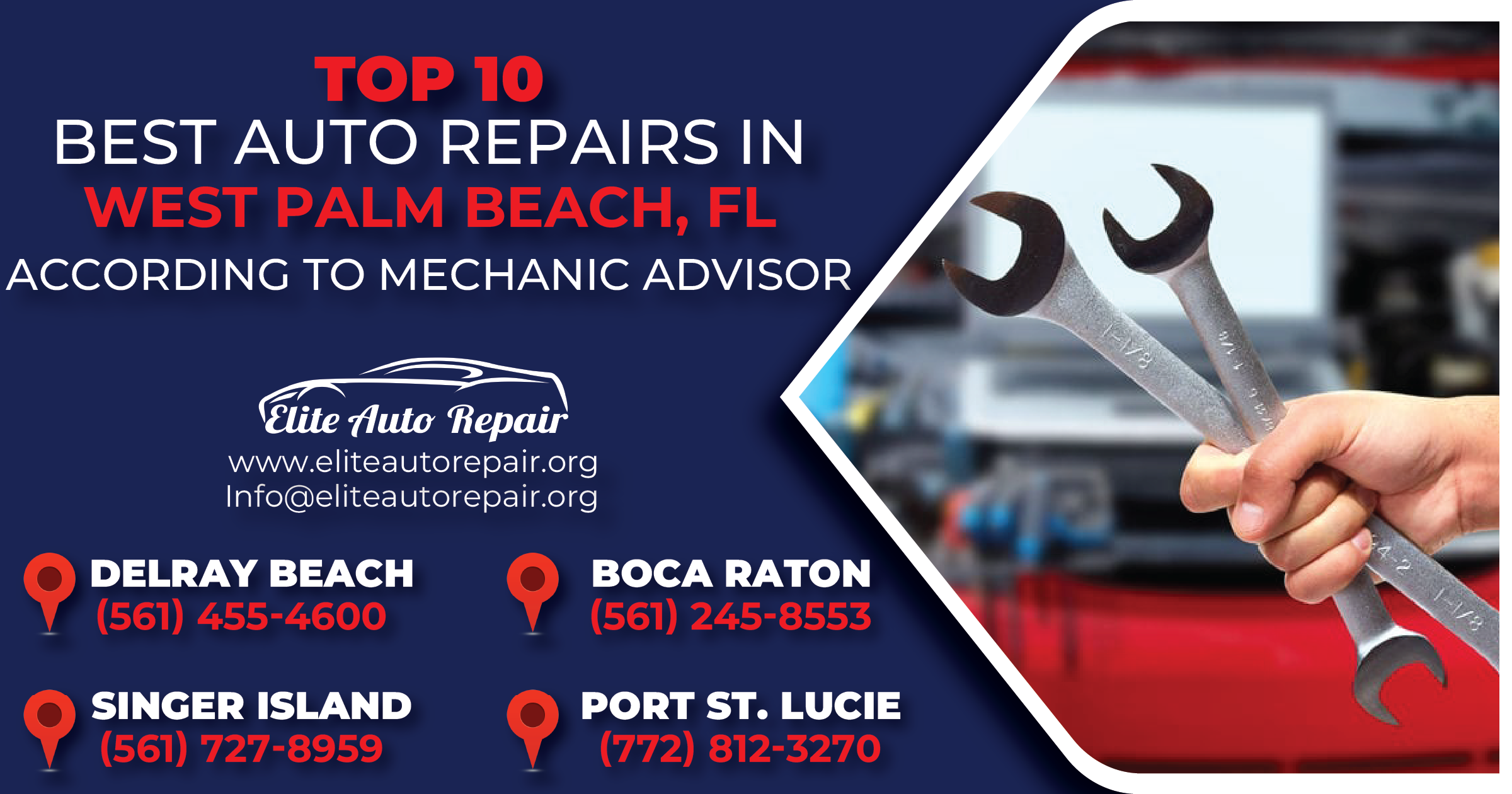 Top 10 Best Auto Repairs on West Palm Beach Florida According to Mechanic Advisor