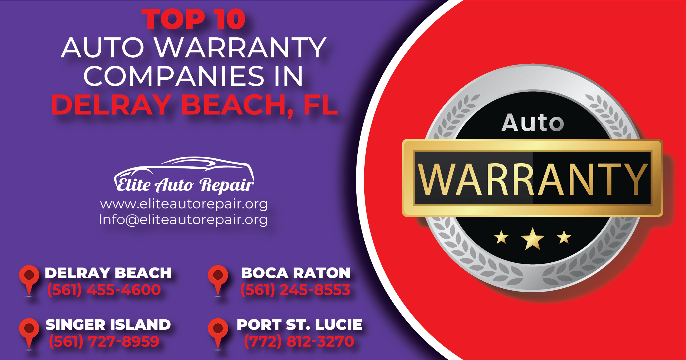 Top 10 Auto Warranty Companies in Boca Raton Florida