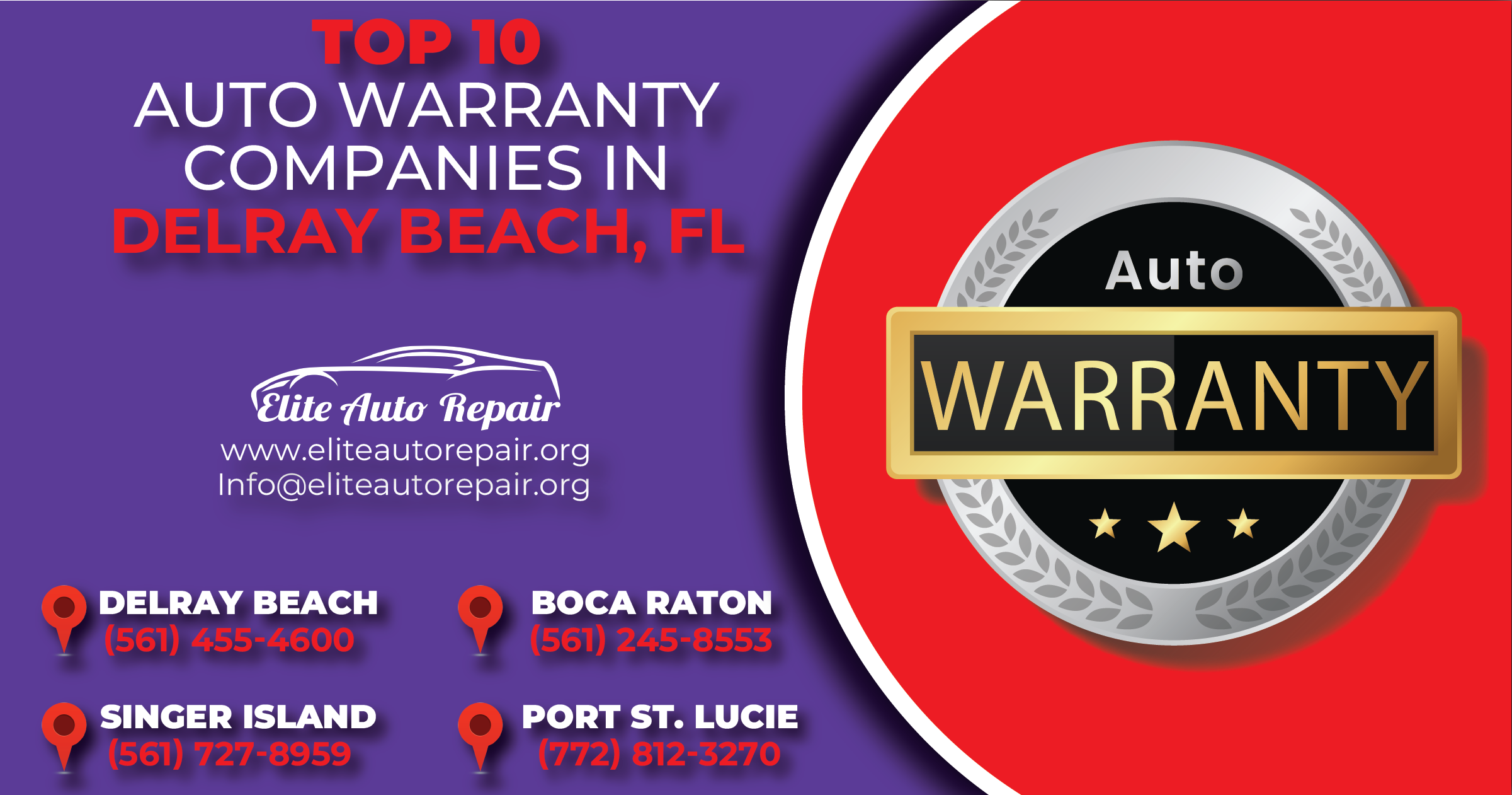 Top 10 Auto Warranty Companies in Delray Beach Florida