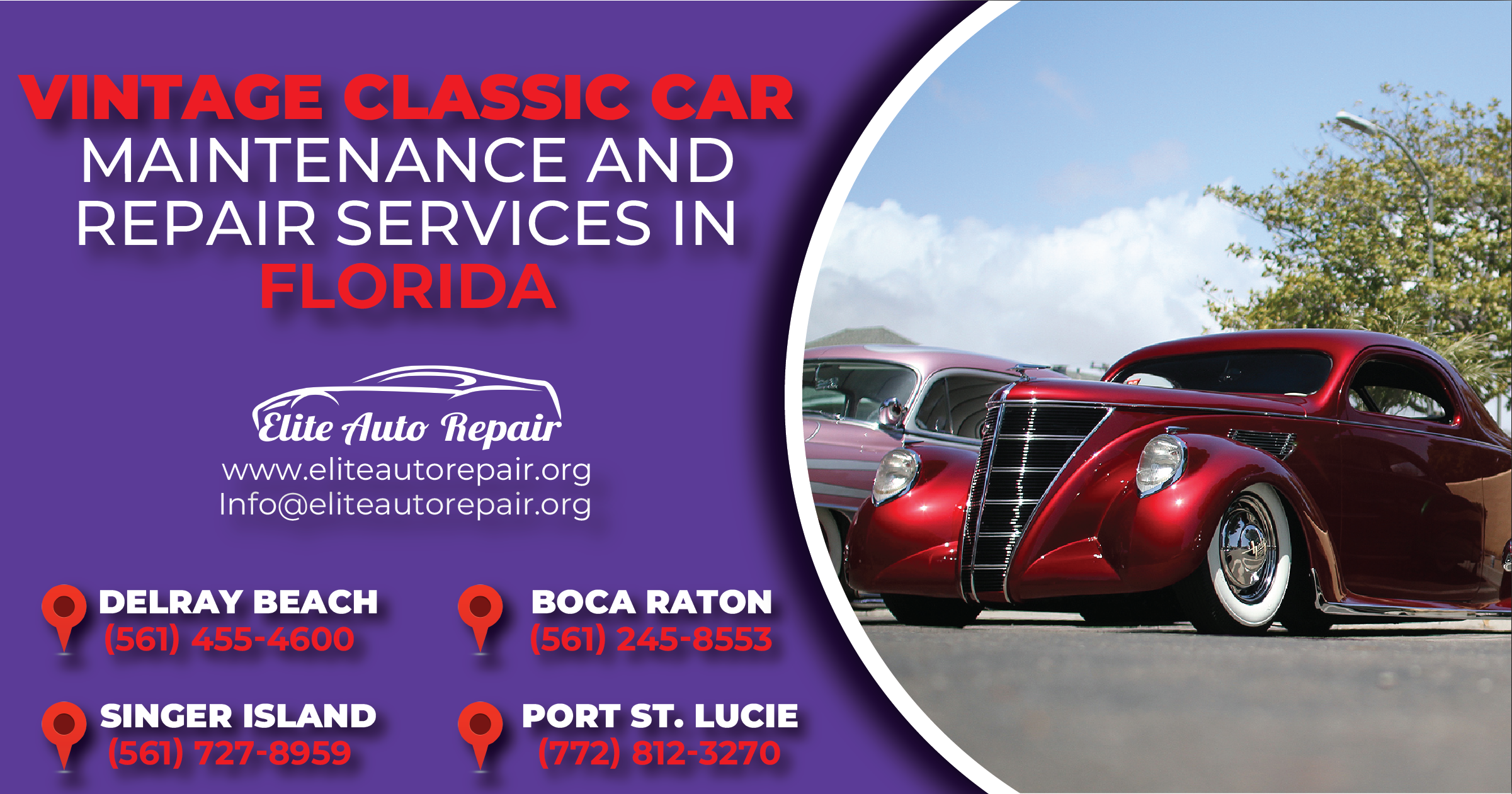 Vintage Classic Car Maintenance and Repair Services in Florida