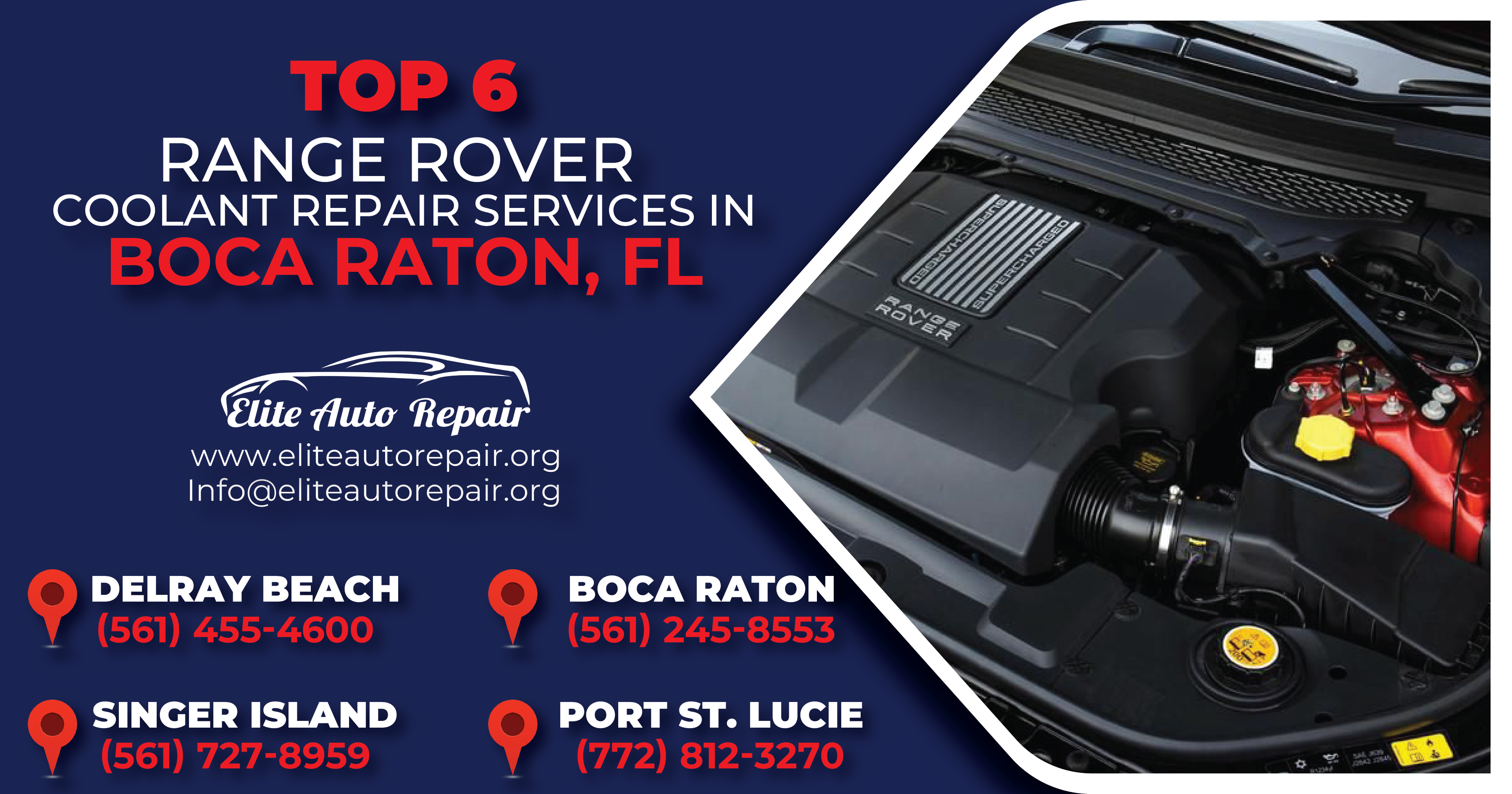 Top 6 Range Rover Coolant Repair Services in Boca Raton, FL